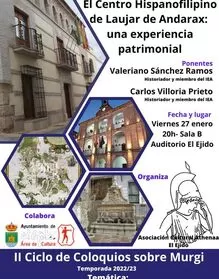 II Ciclo de Coloquios sobre Murgi - El Centro Hispanofilipino de Laujar de Andarax: una experiencia patrimonial