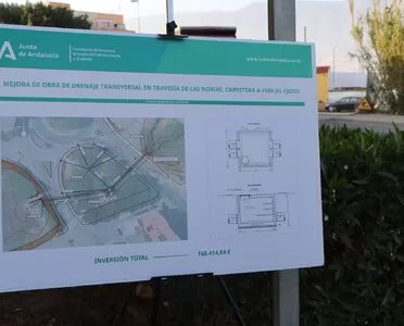 Obras de mejora de drenaje de la travesía de Las Norias A-1050