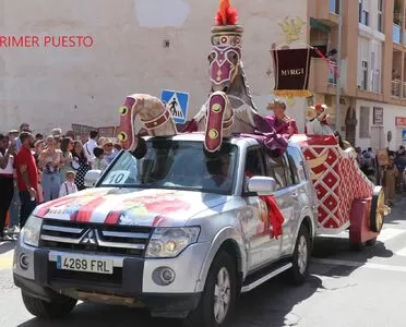 Cuadriga romana de Murgi de Athenaa logra el primer premio del Concurso de Carrozas de San Marcos 2023