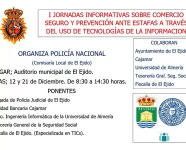 El Auditorio acogerá unas jornadas sobre comercio seguro y prevención de estafas a través de tecnologías de la información
