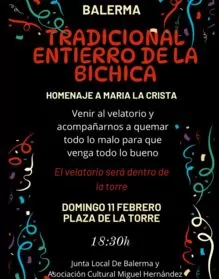 Tradicional entierro de la Bicha