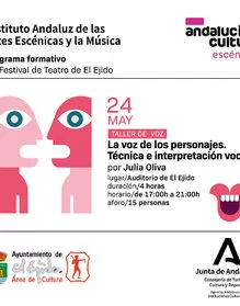 Programa Formativo del Festival de Teatro "La voz de los personajes. Técnica e interpretación vocal"