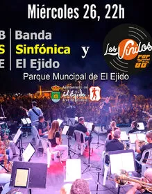 Banda Sinfónica de El Ejido y Los Vinilos en concierto
