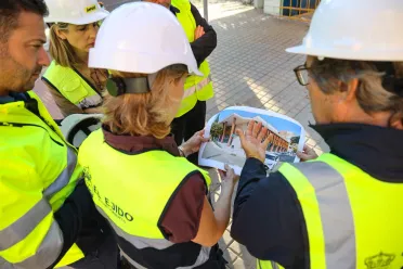 Avanzan las obras de construcción de la nueva biblioteca y sala  de estudio en la estación de autobuses